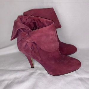 Circa x Joan & David Purple Suede Bootie